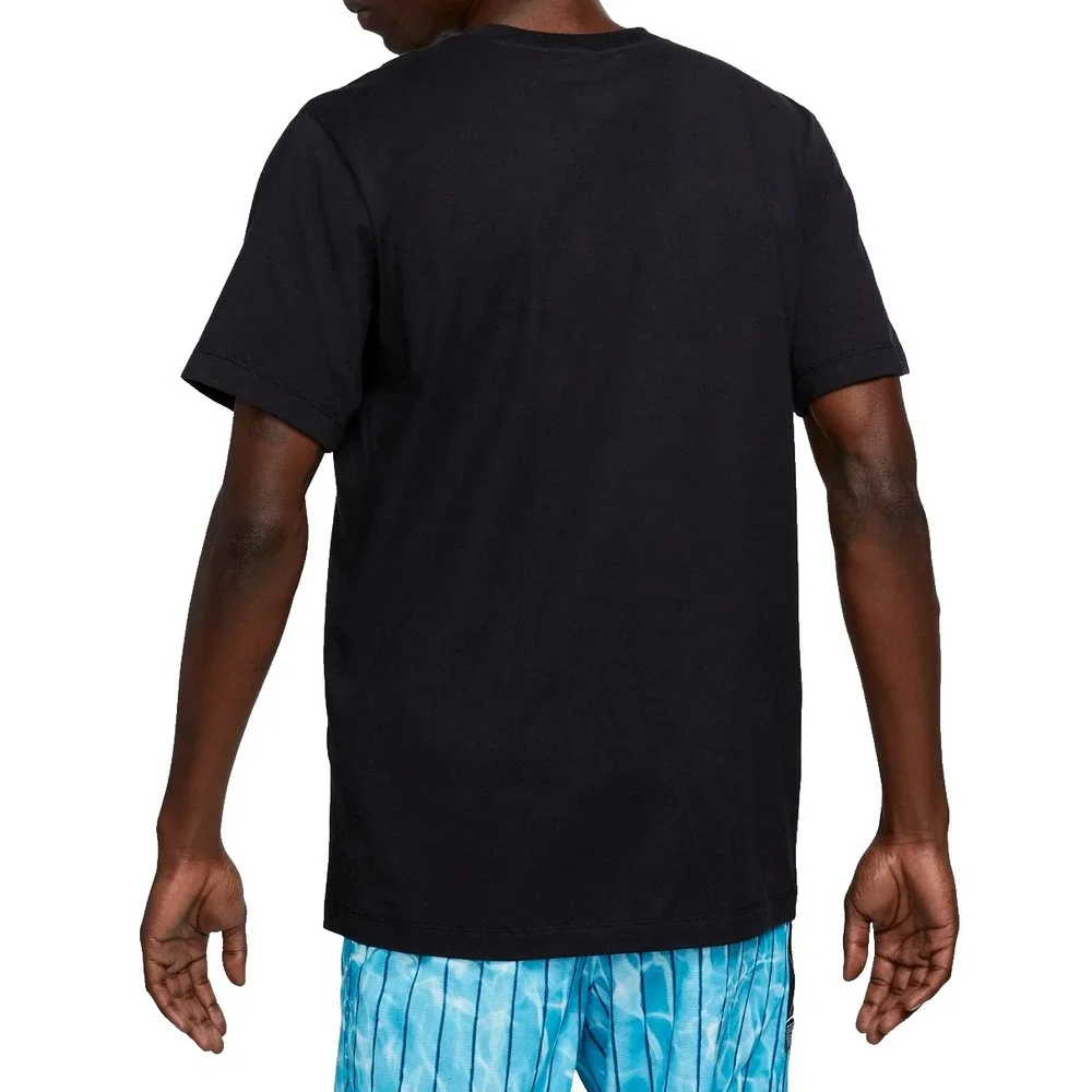 NIKE Basketball Just Do It Splatter T-Shirt Mens Small Black DB5984 010